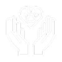 pet paw inside heart icon